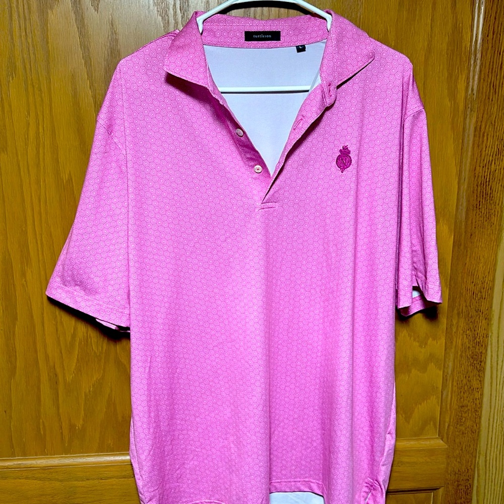 Men’s Large Turtleson - bright pink